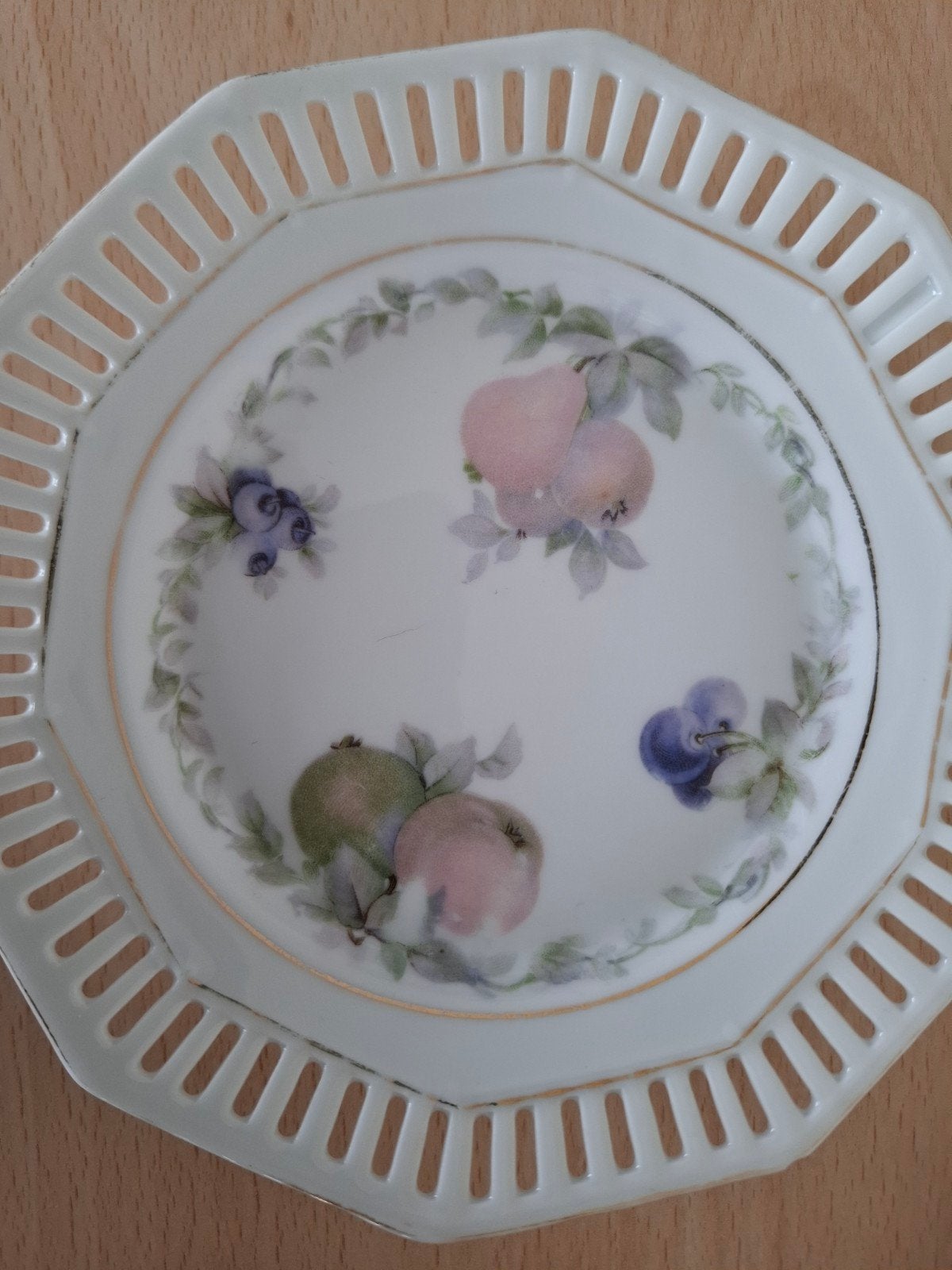 Vintage High Tea Set: Groot Bord en 4 Kleine Bordjes, Ophalen of Verzenden