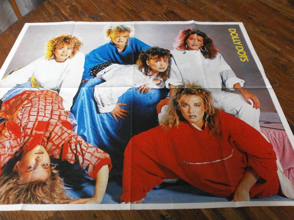 leuke xl poster jr 80  DOLLY DOTS /  Bruce Springsteen, Verzamelen, Posters, Verzenden, Zo goed als nieuw, A1 t/m A3, Muziek