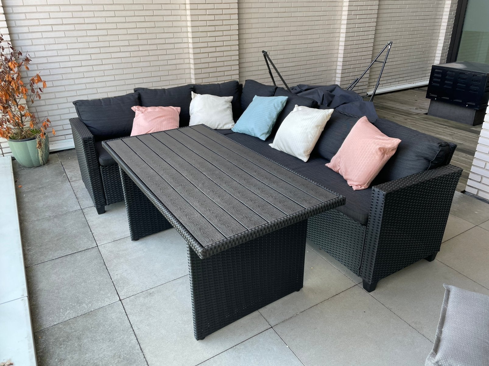 Loungeset, Tuin en Terras, Ophalen, Zo goed als nieuw, Bank