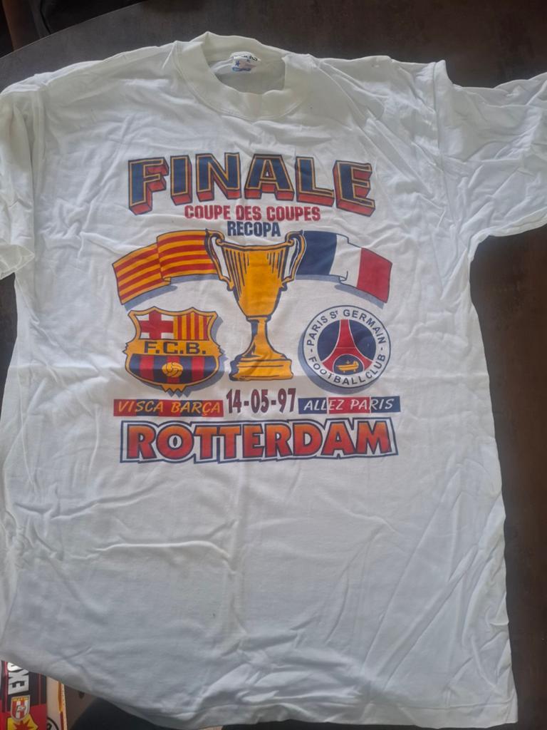 Bekerfinale shirt 1997 - Barca vs PSG, Ophalen of Verzenden, Zo goed als nieuw, Blauw