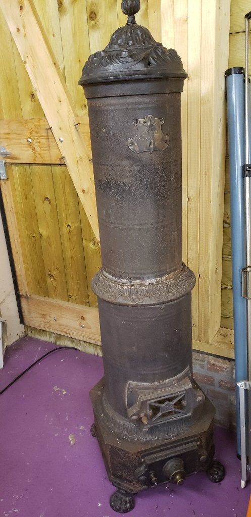 houtkachel antiek frans Le Phenix no 4, Ophalen, Gebruikt, Houtkachel, Vrijstaand