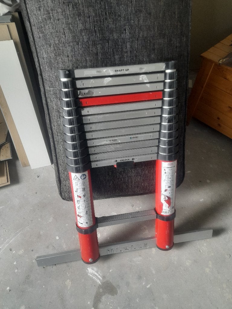 Altrex telescoop ladder 380cm, Doe-het-zelf en Verbouw, Ladders en Trappen, Ophalen, Zo goed als nieuw, Ladder, 2 tot 4 meter