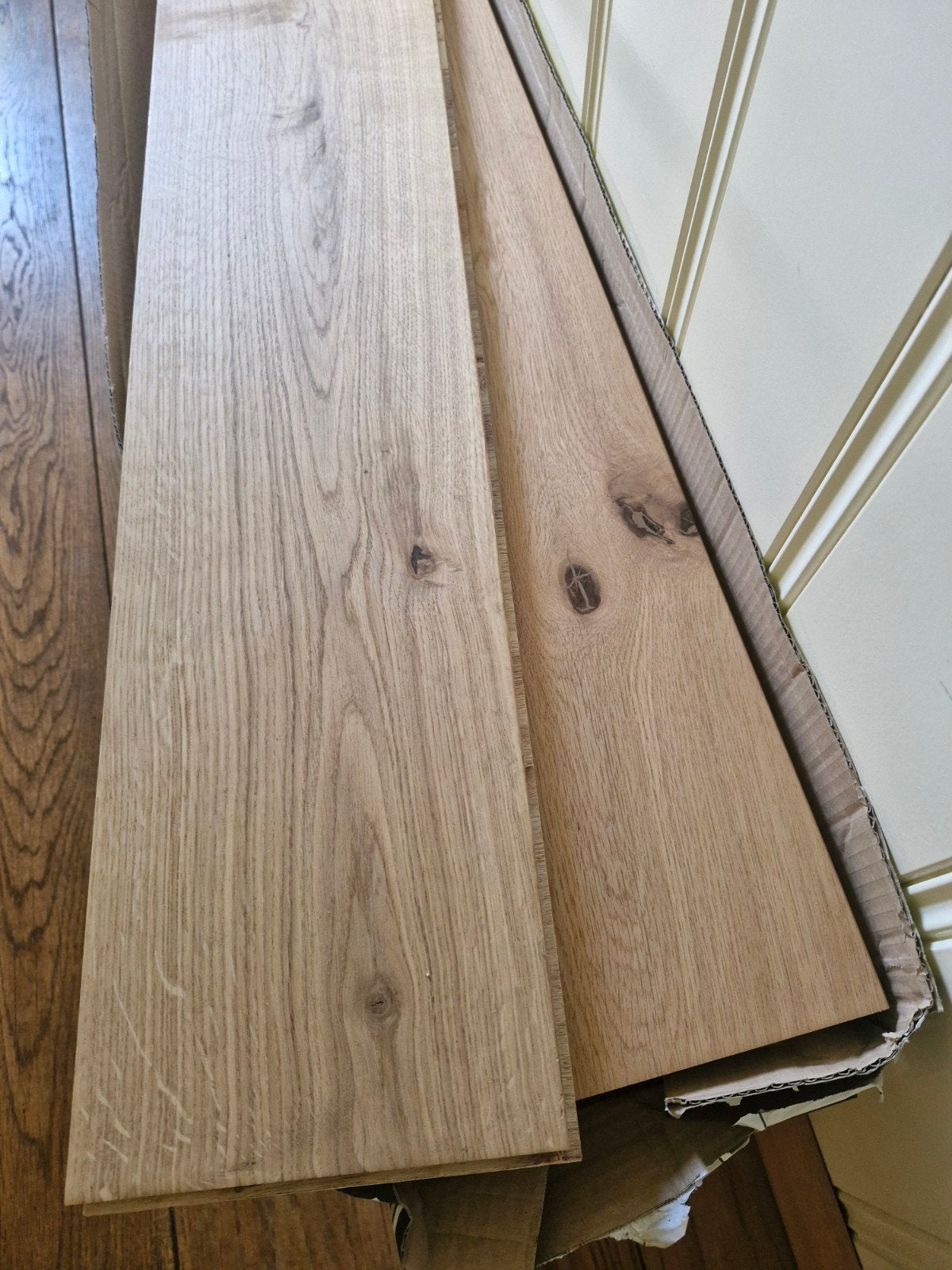 Parket Rustiek Blank geolied - ruim 7m² - Gamma Karwei nieuw, Nieuw, 5 tot 10 m², 10 tot 30 cm, Hout