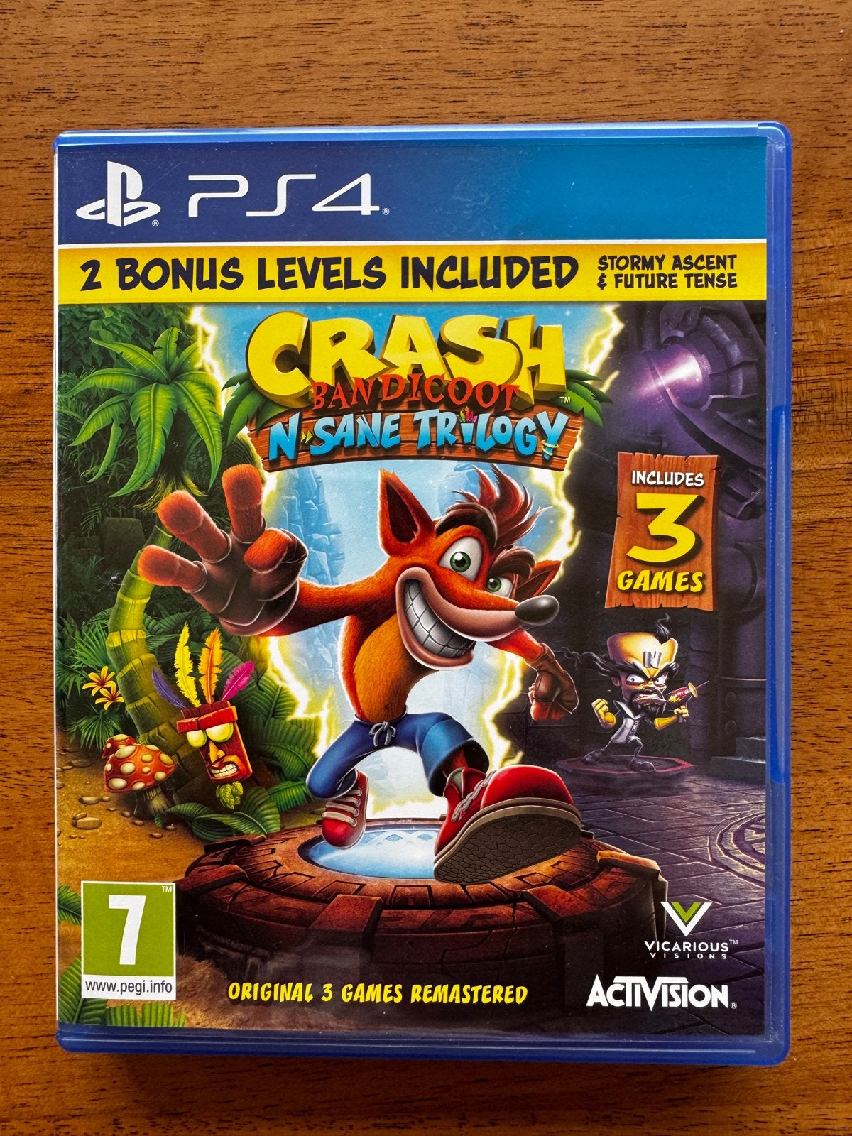 Crash Bandicoot: N. Sane Trilogy - PS4 (Zeer goede conditie), Online, 1 speler, Ophalen of Verzenden, Zo goed als nieuw
