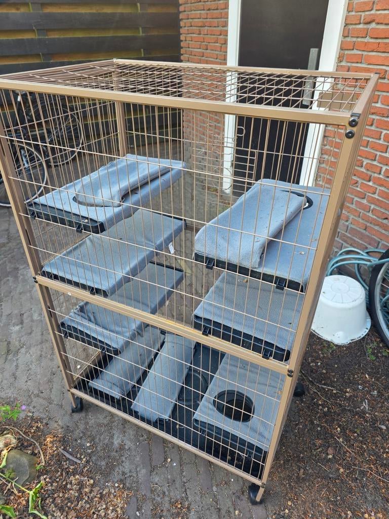 Kooi voor fretten of andere knaagdieren, Dieren en Toebehoren, Ophalen, Kooi, Hamster, Zo goed als nieuw