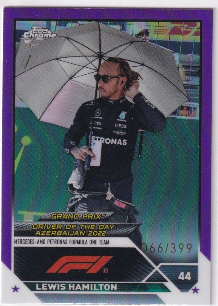 Lewis Hamilton Purple Refractor #173 /399, Verzenden, Nieuw, Formule 1