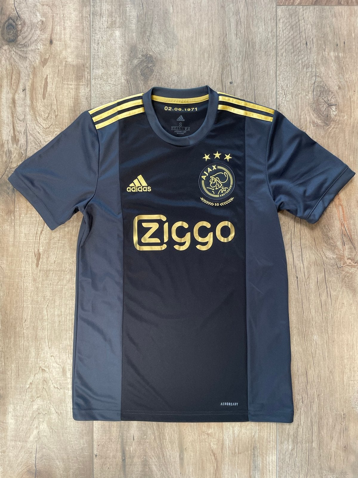 Ajax uitshirt 2020-2021 (maat S), Zwart, Ophalen of Verzenden, Zo goed als nieuw, Voetbal