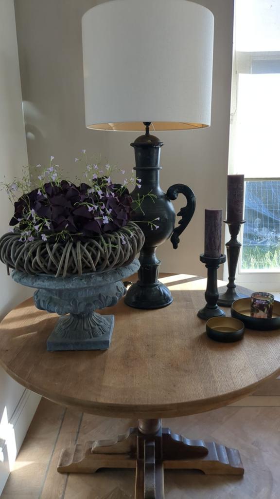 2 x Elegante tafellamp met klassieke uitstraling, Ophalen of Verzenden, Zo goed als nieuw, Stof, 75 cm of meer