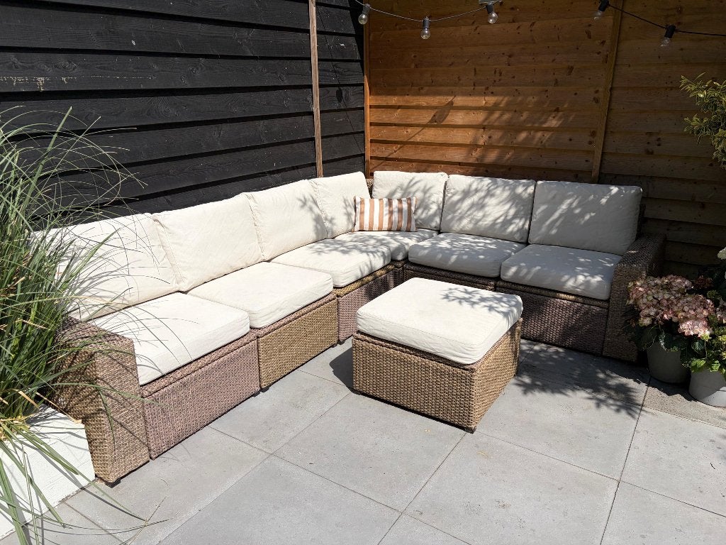 IKEA Sollerön modulaire loungeset, Ophalen of Verzenden, Gebruikt, Hocker