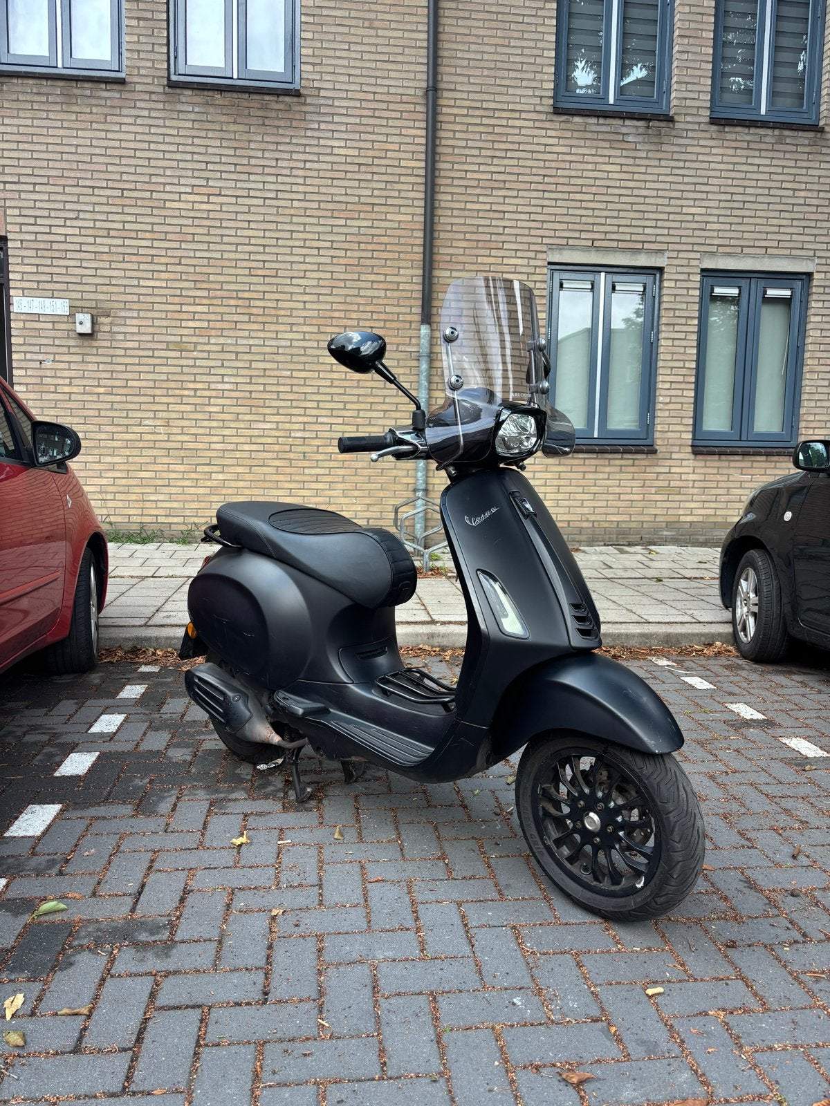 Vespa Sprint 2020 - Mat Zwart, Fietsen en Brommers, Scooters | Vespa, Ophalen of Verzenden, Gebruikt, Overige modellen