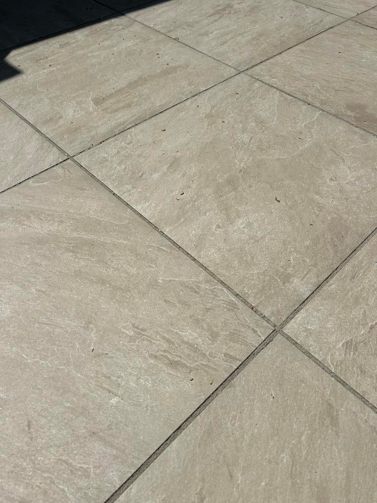 Zes nieuwe keramische tuintegels 60x60x3., Tuin en Terras, Ophalen, Keramiek, Nieuw, Minder dan 5 m²