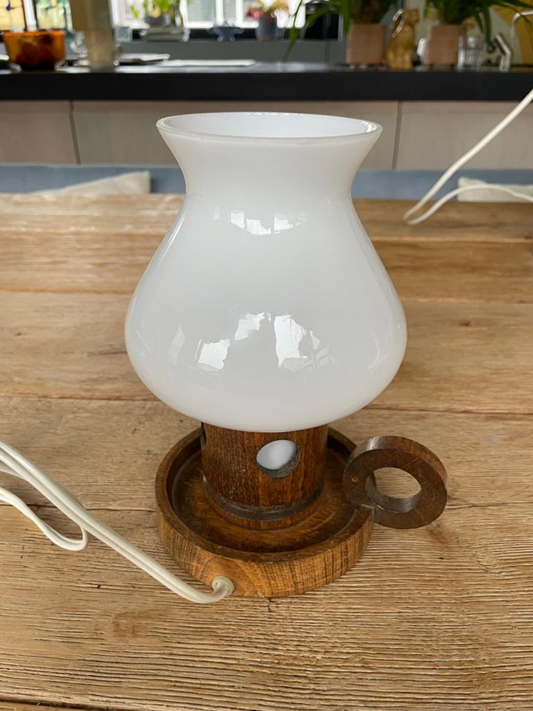 Verlaagd! Vintage Erik Höglund Tafellamp voor Boda/Markslöjd, Ophalen of Verzenden