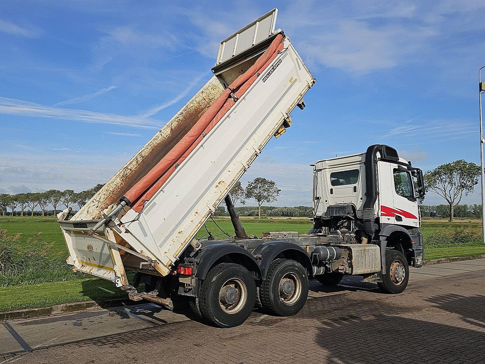 MERCEDES-BENZ AROCS 3343 6x6, Automaat, Euro 6, Wit, Mercedes-Benz