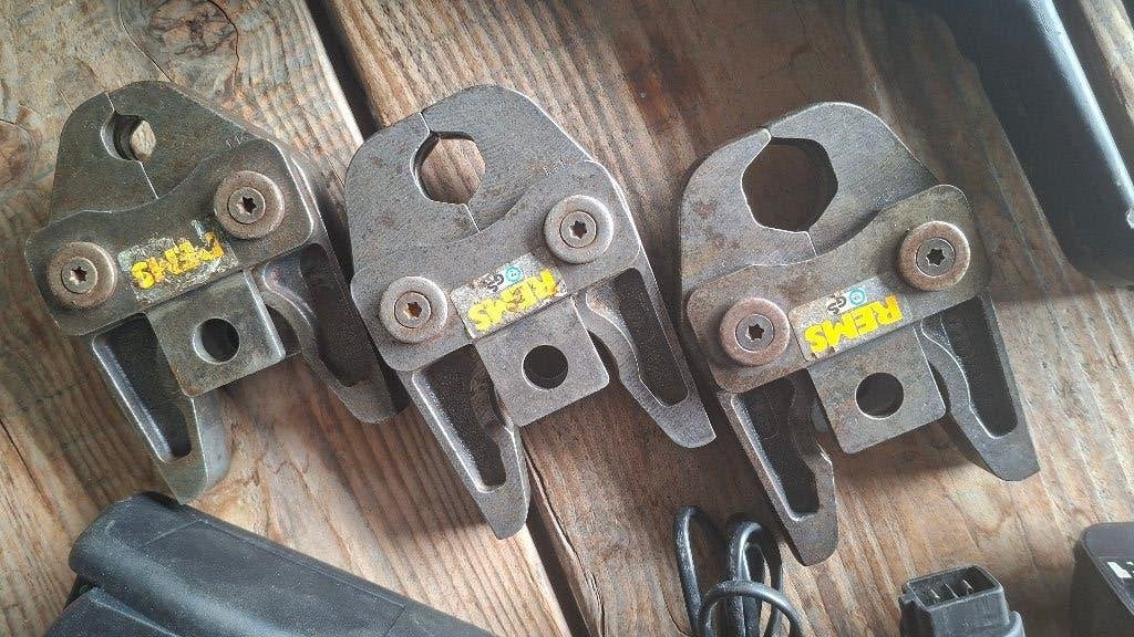 Rems (Roller) Akku-Press Accu perstang met viega bekken., ., Ophalen of Verzenden, Zo goed als nieuw, .