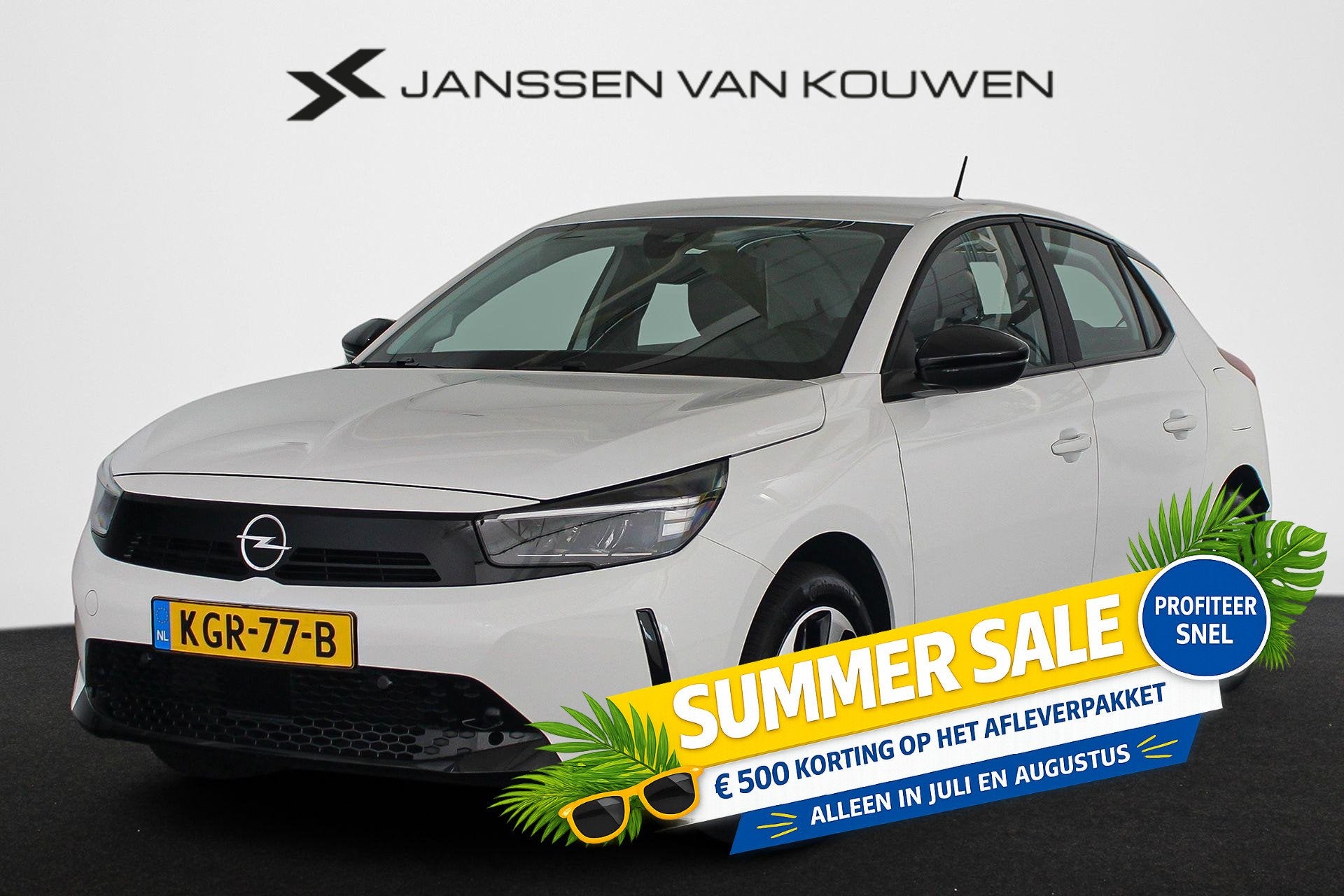 Opel Corsa Electric Edition 50 kWh Stoel-Stuurverwarming App, Auto's, Opel, Gebruikt, 100 %, 355 km, Wit