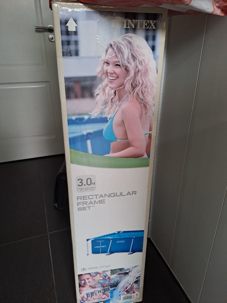 Intex zwembad 3 x 2 x 75, Tuin en Terras, Ophalen, Zo goed als nieuw, Opzetzwembad, 200 tot 400 cm