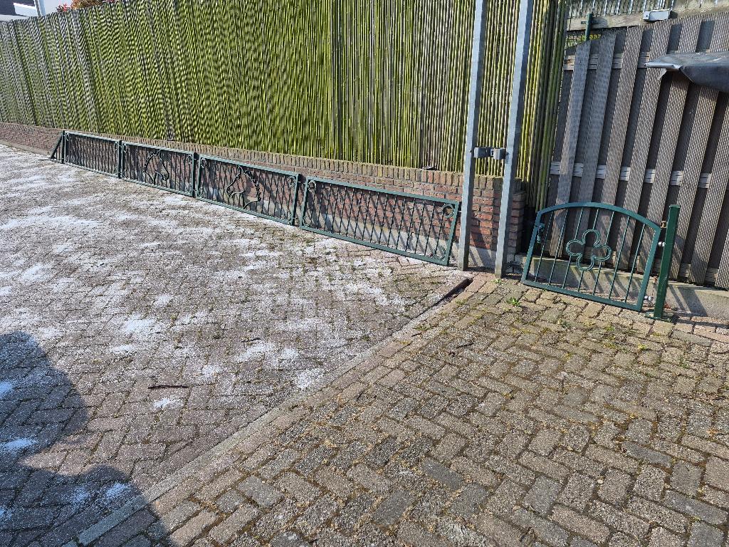 tuinhek met poortje, Tuin en Terras, Tuinhekken en Hekwerk, Ophalen, IJzer, Tuinhek, Met poort