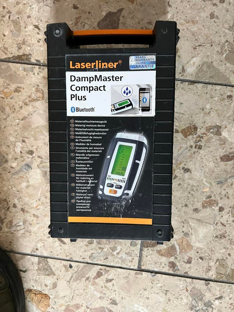 Laserliner DampMaster Compact Plus Vochtmeter, Ophalen of Verzenden, Zo goed als nieuw, Vocht of Vloeistof