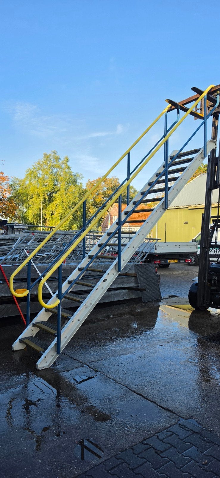 stalen trap hoog 3.6mtr nor120, Ophalen of Verzenden, Zo goed als nieuw, Trap, 2 tot 4 meter