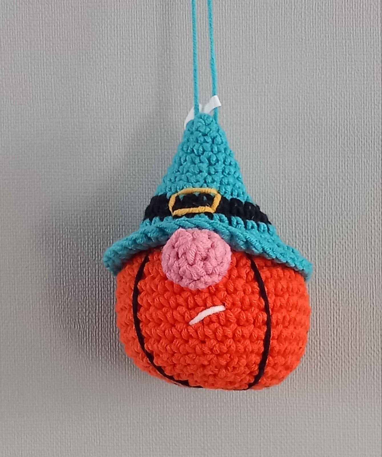Gehaakte pompoen kabouter Halloween decoratie, Textiel, Nieuw, Meerkleurig, Ophalen of Verzenden