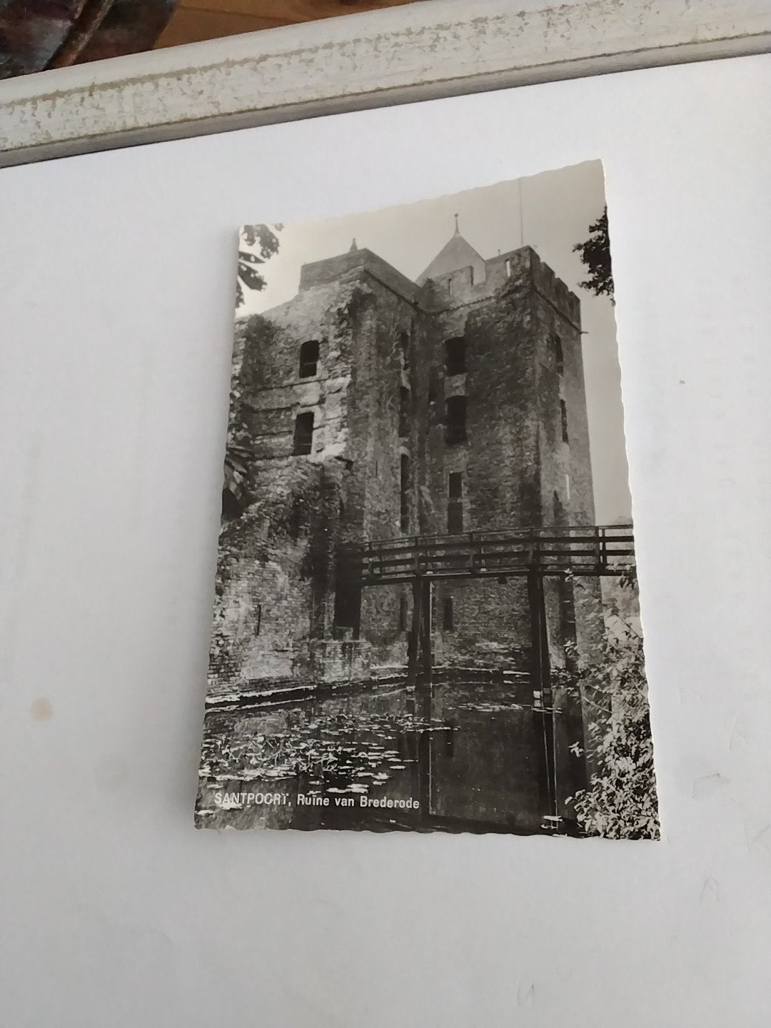 Oude Ansichtkaart Santpoort, Ruïne van Brederode, Ophalen of Verzenden, 1960 tot 1980, Gelopen, Noord-Holland