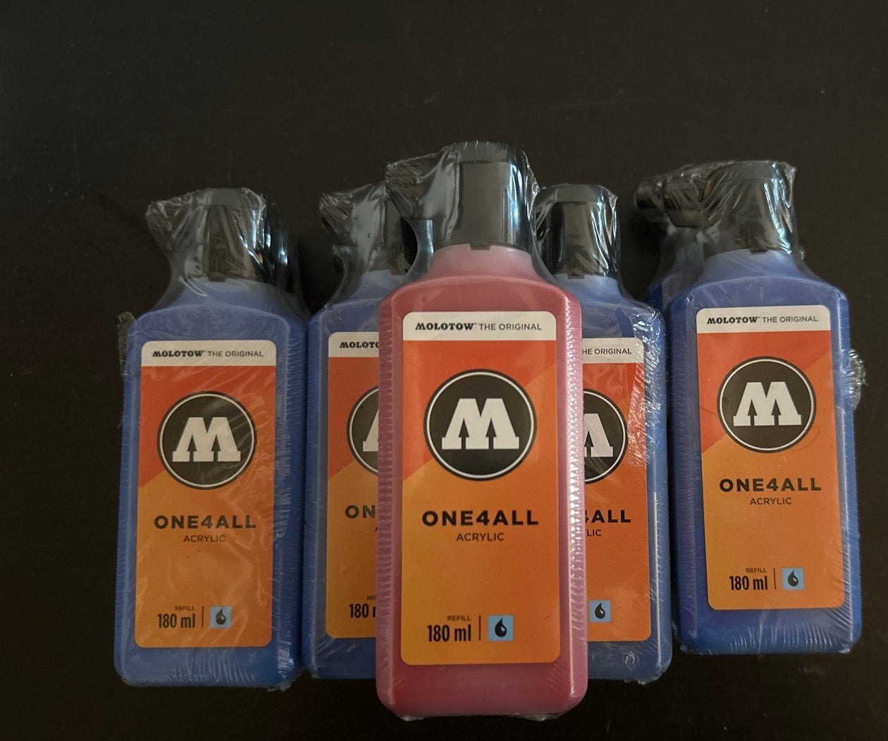 Molotow ONE4ALL Acrylverf Navulling 180ml - 9 stuks, ., Nieuw, Ophalen of Verzenden, .