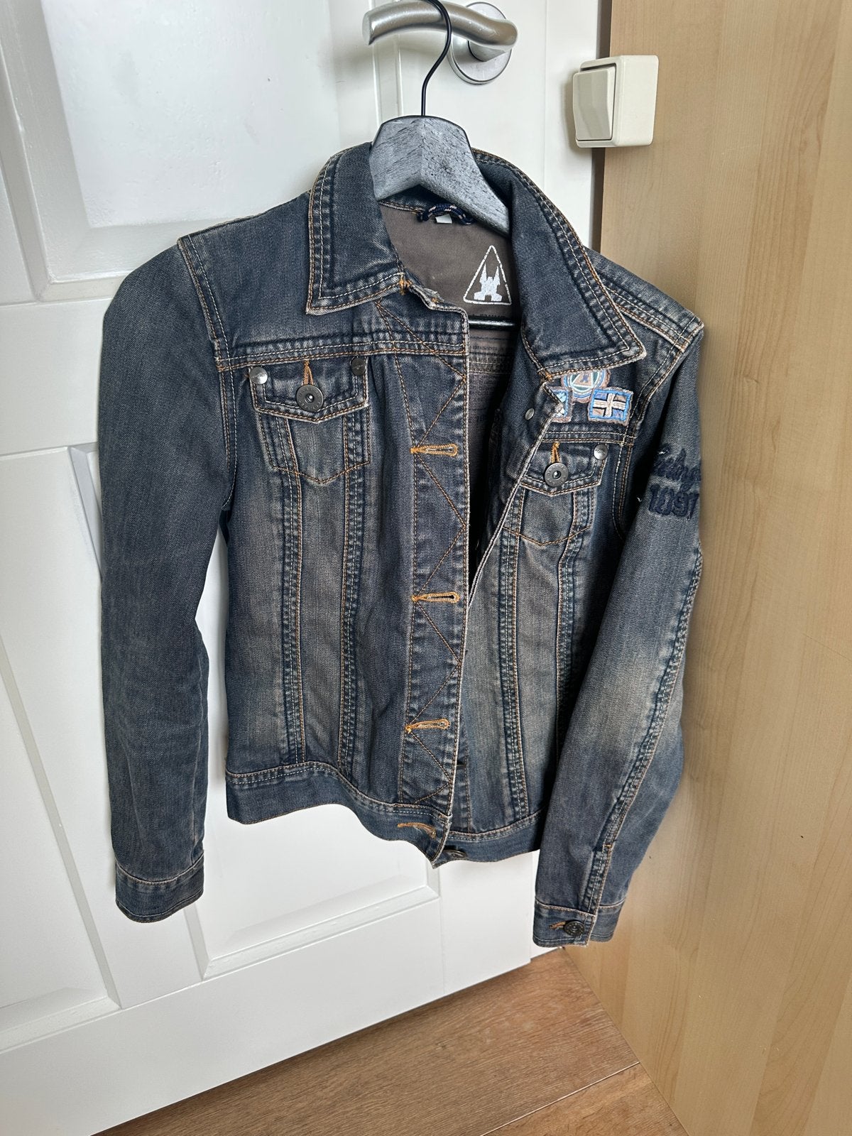 Gaastra spijkerjas - Stoere denim look maat 38, Ophalen of Verzenden, Gedragen, Maat 38/40 (M), Blauw