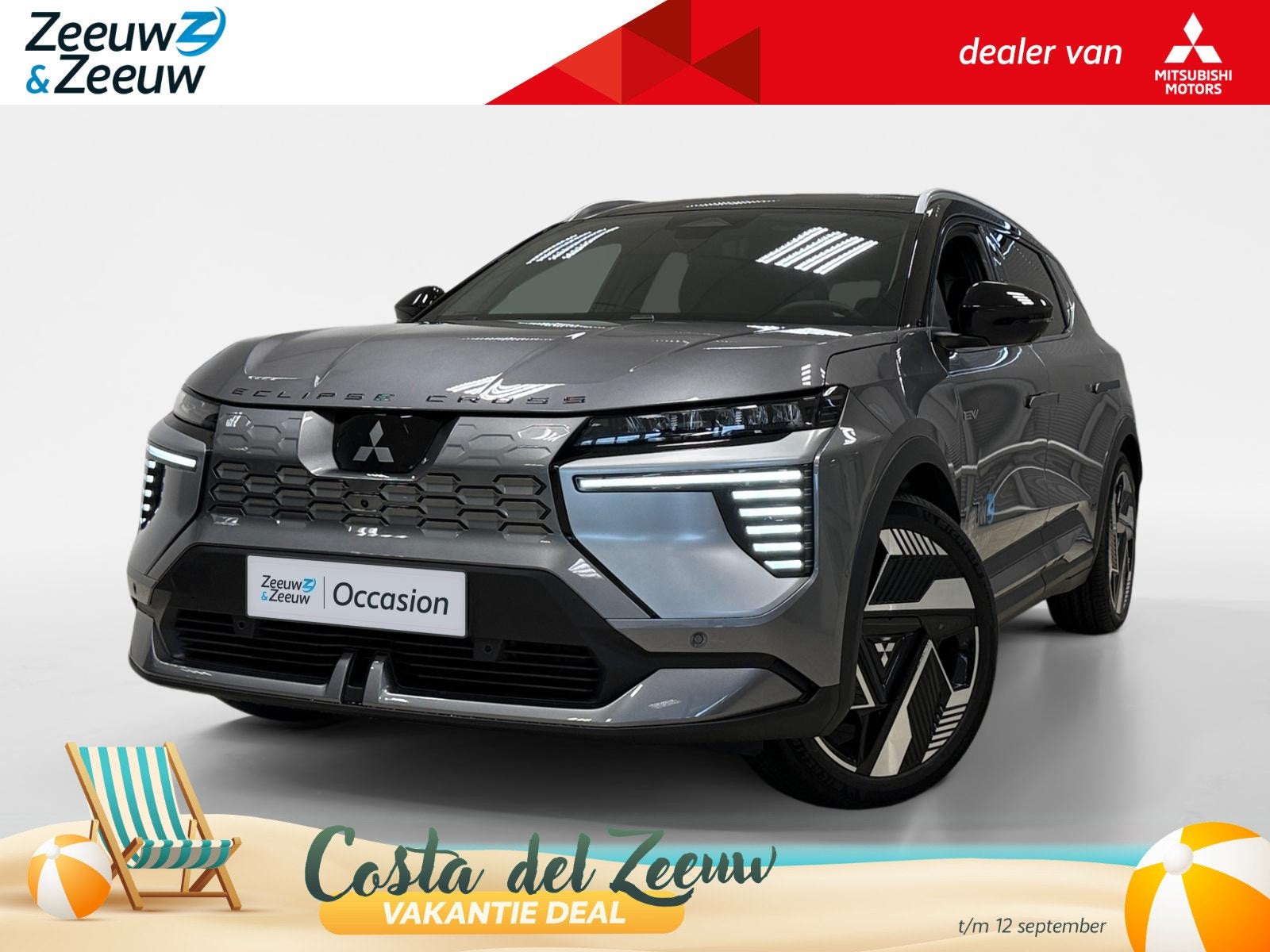 Mitsubishi Eclipse Cross INSTYLE | 87 KWH | PANODAK | LEDER, Eclipse Cross, Zwart, Automatische klimaatregeling, 1801 kg
