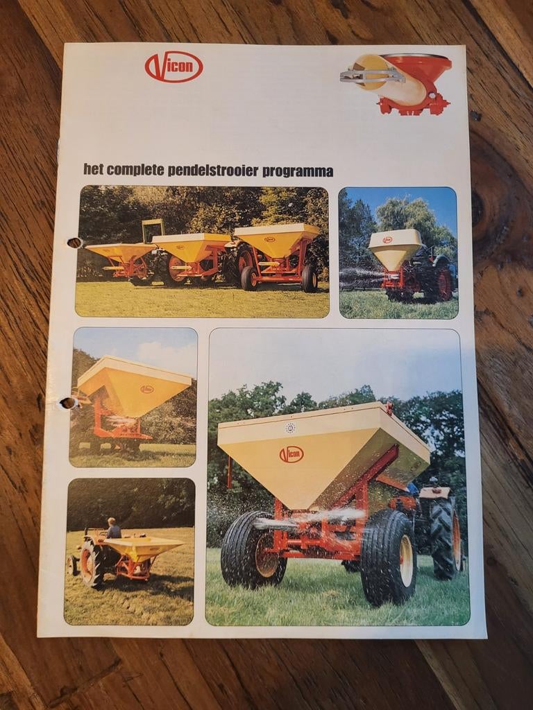 tractor folder Vicon complete pendelstrooier programma, Ophalen of Verzenden, Zo goed als nieuw