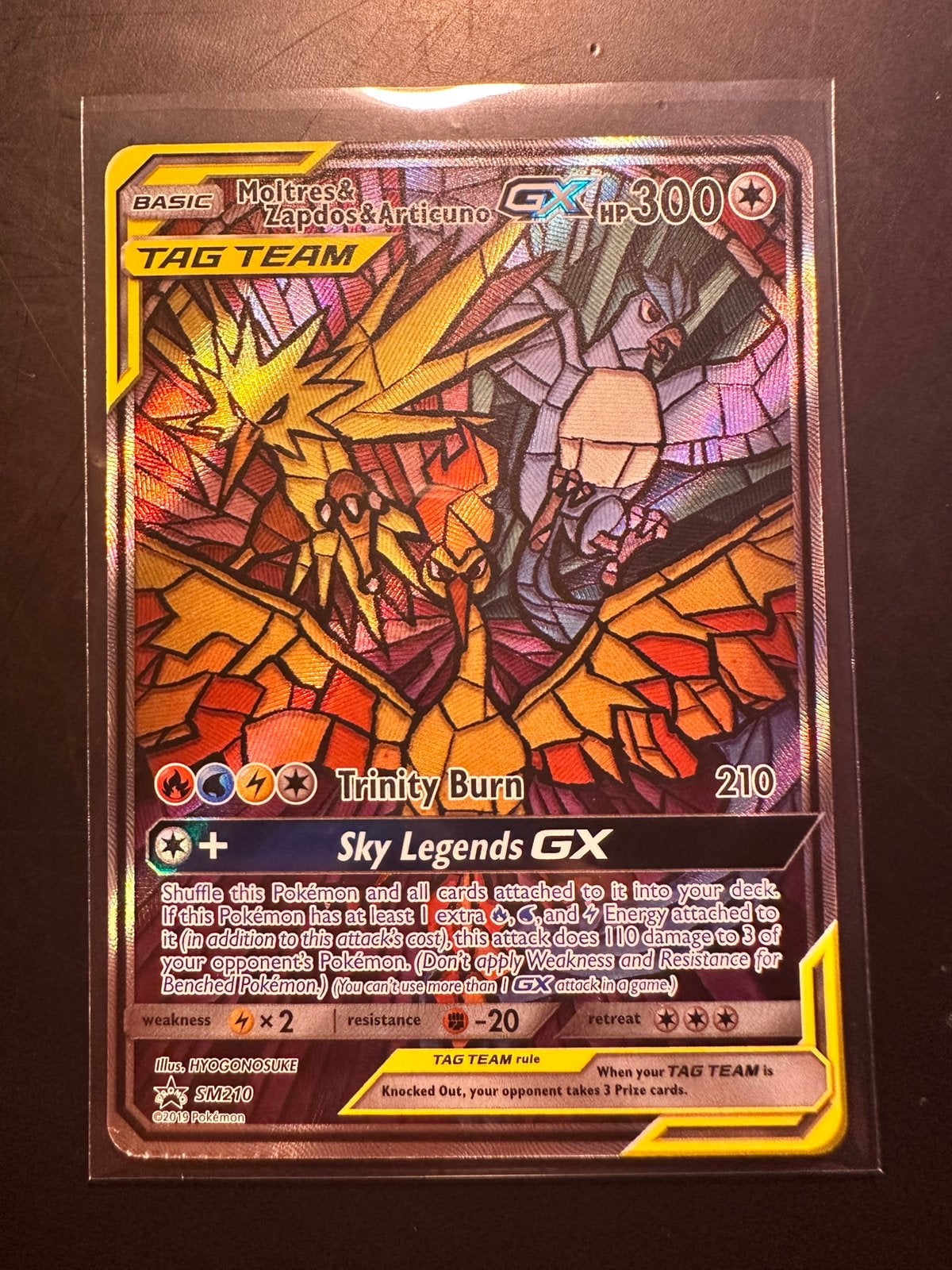 Moltres & Zapdos & Articuno GX (SM 210), Ophalen of Verzenden, Zo goed als nieuw