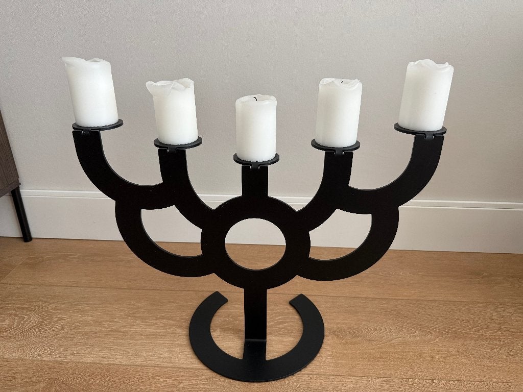Kandelaar Moooi Little Bold Silk zwart Roderick Vos, Ophalen, 38 cm, Zwart, Zo goed als nieuw