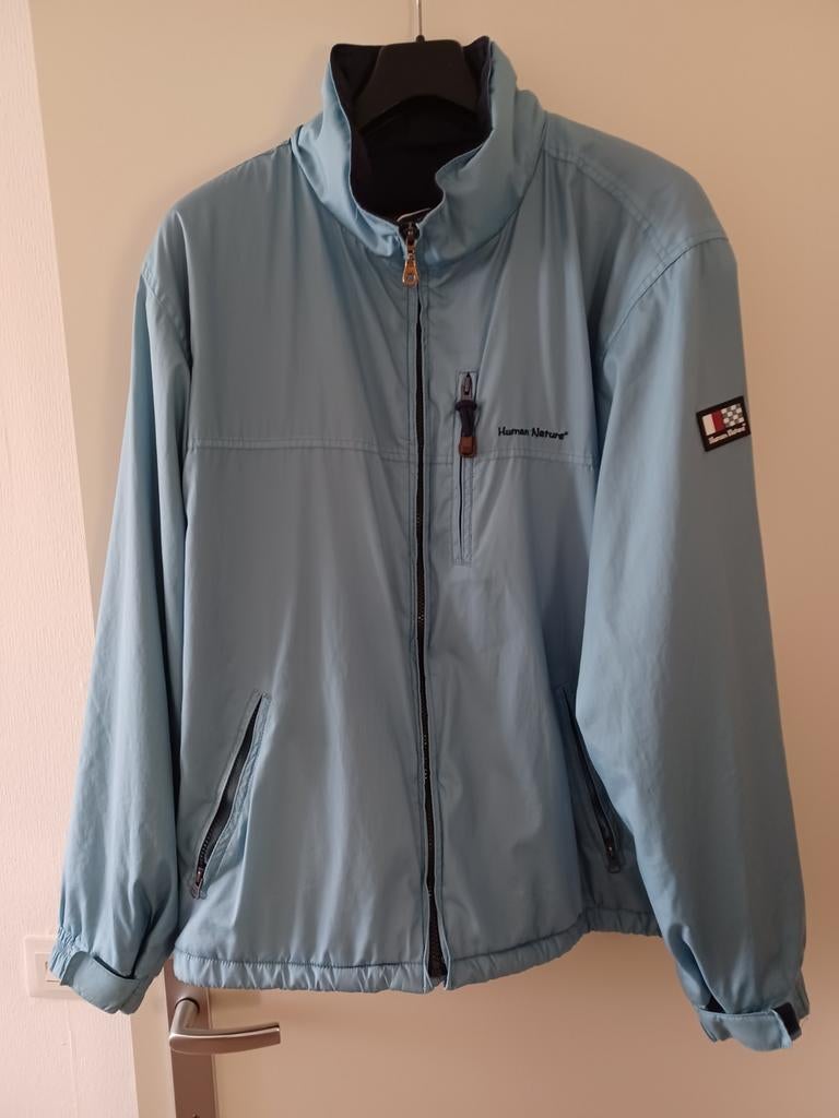 Human Nature outdoor jack met fleece voering - Maat 40/42, Blauw, Maat 42/44 (L), Ophalen of Verzenden, Zo goed als nieuw
