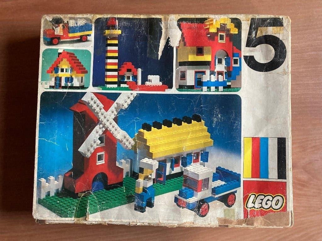 Vintage Lego Basisset 5 (incompleet) 1973, Ophalen of Verzenden, Gebruikt, Lego