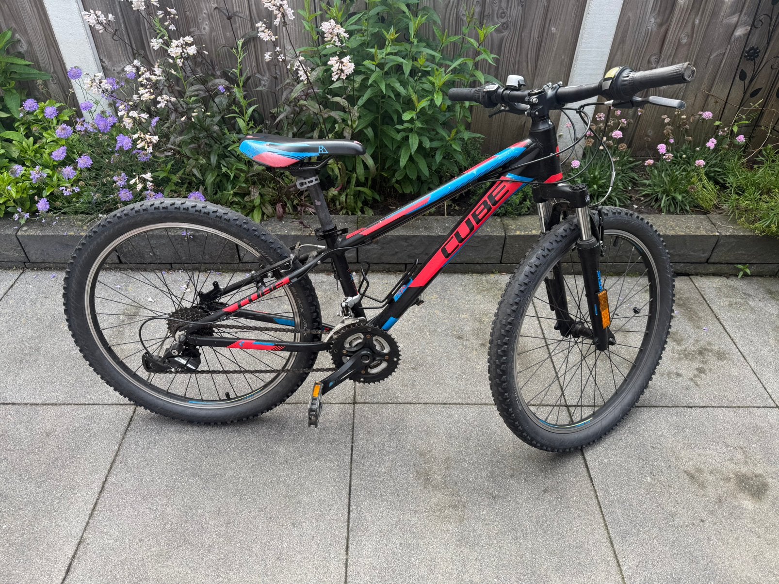 24 inch mountainbike, Fietsen en Brommers, Fietsen | Jongens, Ophalen, Velgrem, Versnellingen, Gebruikt