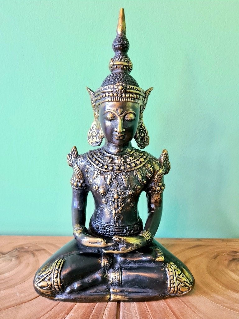 RATTANAKOSIN BOEDDHA BRONS 27 CM, Ophalen of Verzenden, Nieuw, Religie