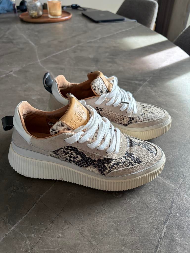 Shabbies sneakers mt 38 - Slangenprint, Ophalen of Verzenden, Gedragen, Overige kleuren, Sneakers of Gympen