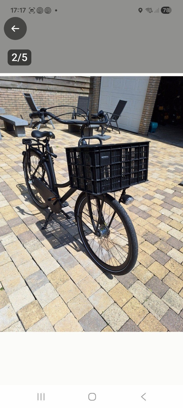 Mooie matzwarte Gazelle dames transportfiets krat schoolfiet, Fietsen en Brommers, Terugtraprem, Gebruikt, Versnellingen, Gazelle