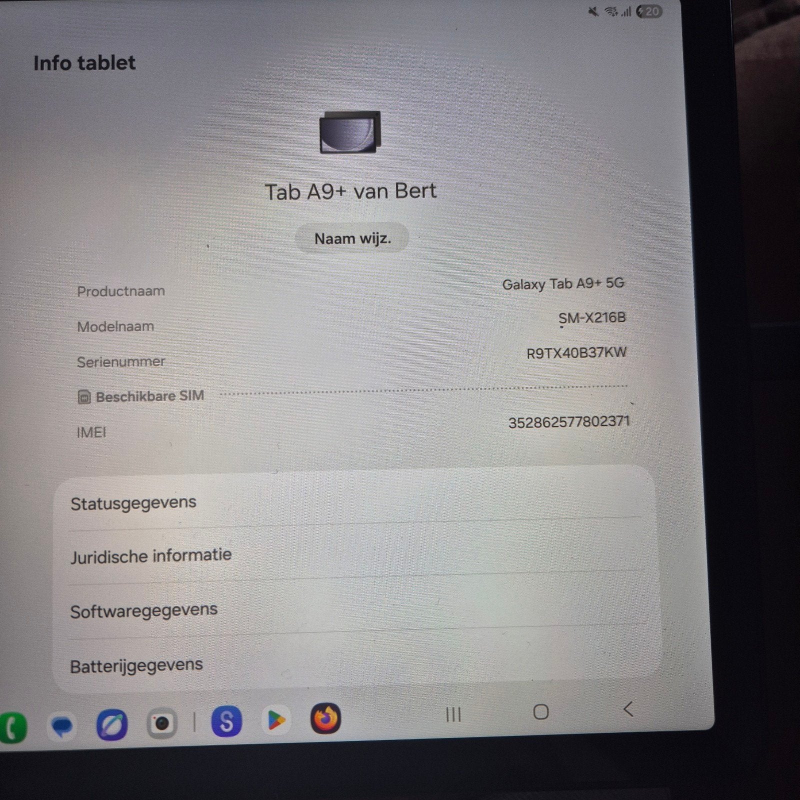 Samsung Galaxy Tab A9+ 5G - Zo goed als nieuw, Computers en Software, Android Tablets, 9 inch, Galaxy Tab A9+ 5G, Ophalen of Verzenden