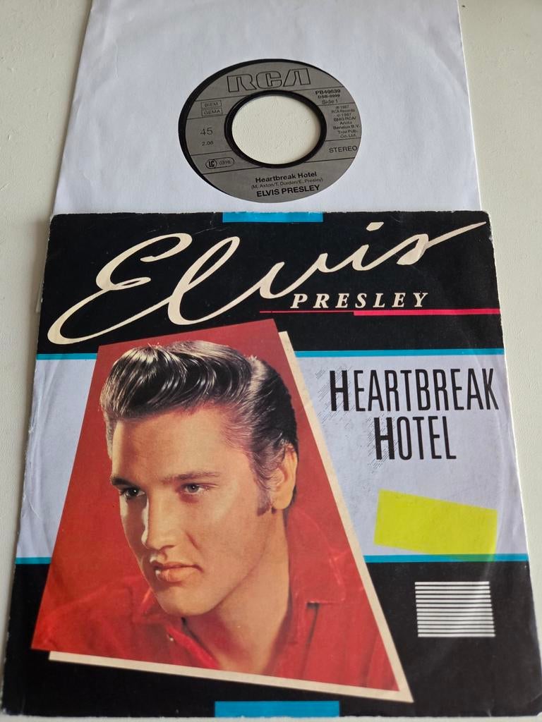 Elvis Presley  - Heartbreak hotel  - I was the one, Cd's en Dvd's, Vinyl Singles, Ophalen of Verzenden, Zo goed als nieuw, Pop