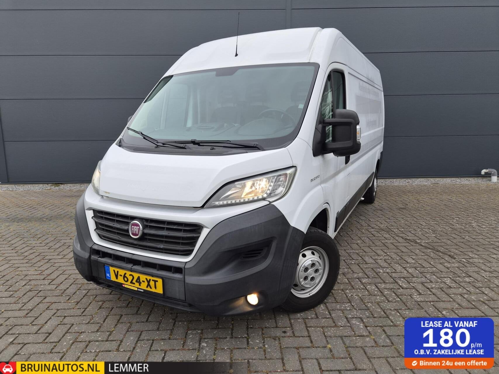 Fiat Ducato 2.3 MultiJet L3H2 Airco Camera Navi 130 PK, Gebruikt, Euro 6, 2500 kg, Wit