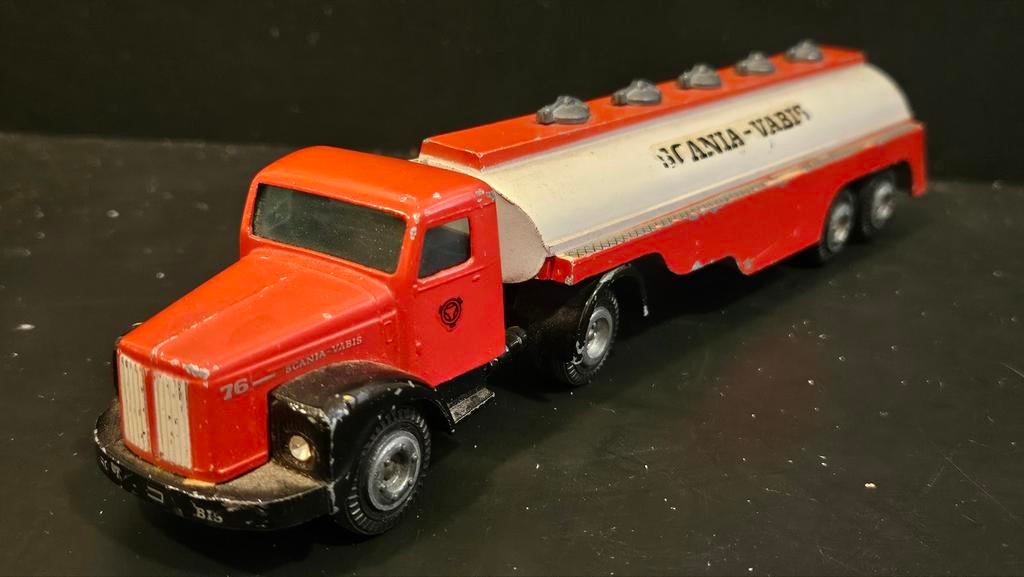 Tekno denmark scania vabis rood wit origineel, Ophalen of Verzenden, Bus of Vrachtwagen, Tekno