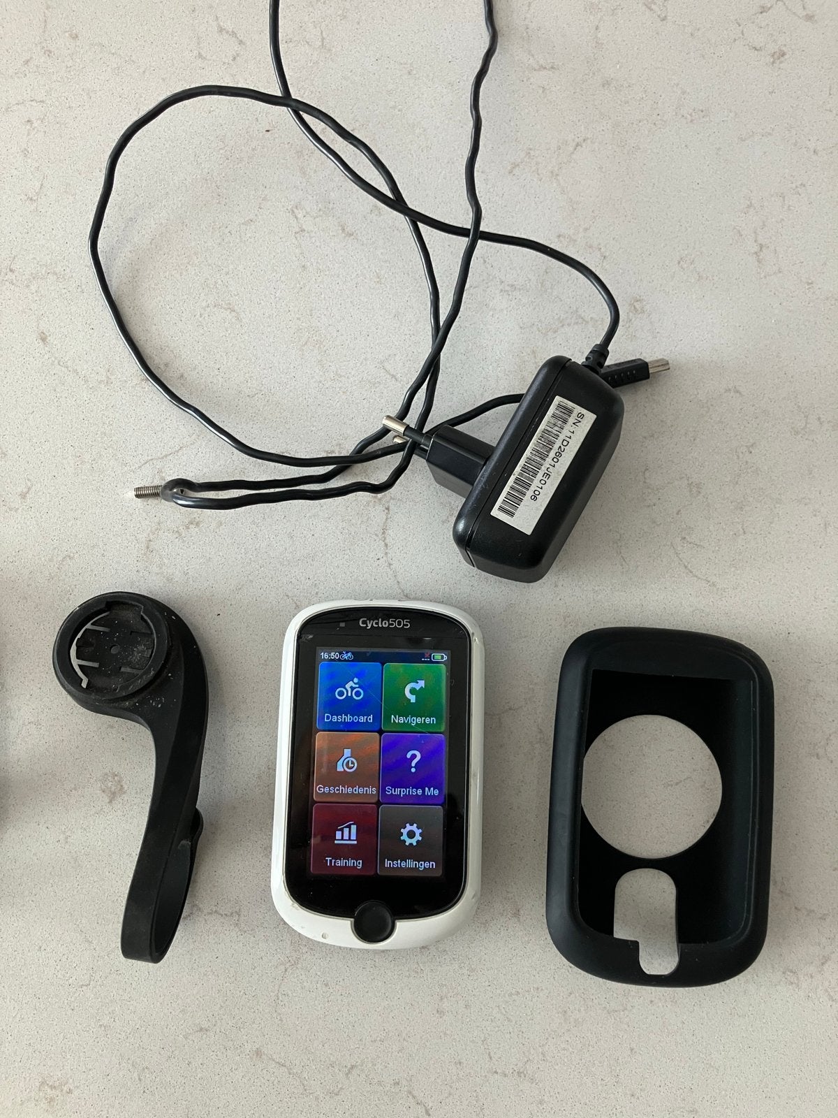 Mio Cyclo505 fietscomputer met GPS, navigatie en accessoires, Ophalen of Verzenden, GPS, Gebruikt