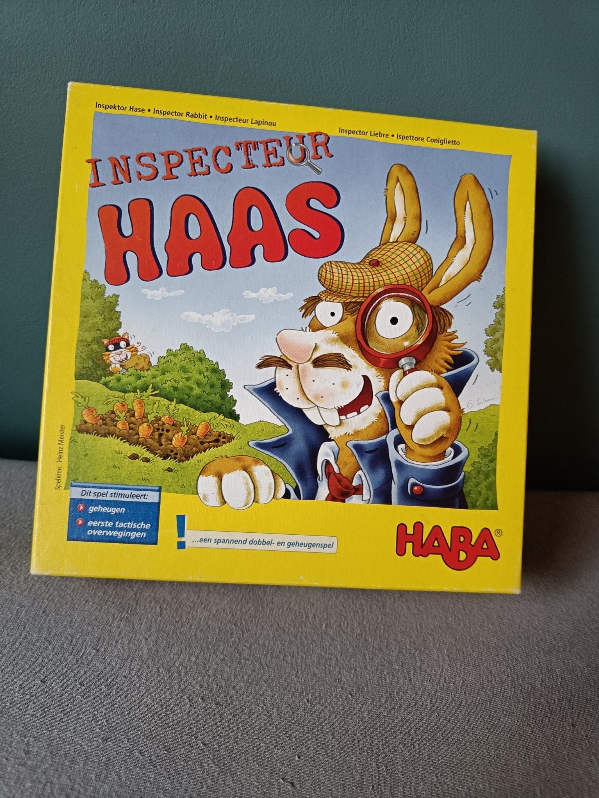 Inspecteur Haas - HABA bordspel met houten hazen, Hobby en Vrije tijd, Gezelschapsspellen | Bordspellen, Drie of vier spelers