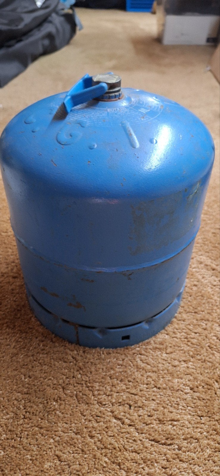 Campingaz 907 gasfles (halfvol), Ophalen, Gebruikt