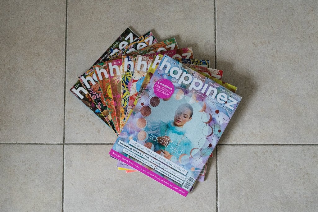 Happinez Tijdschriften 2017 – Nummers 1 t/m 8, Ophalen of Verzenden, Zo goed als nieuw, Lichaam en Geest