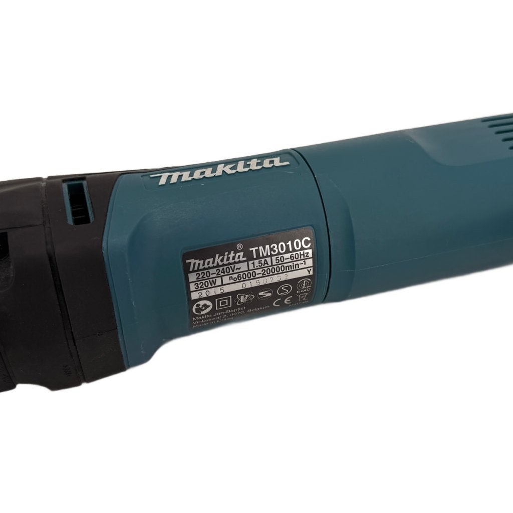 Makita TM3010C Multitool, Makita, Zo goed als nieuw, Support@makita.com, Makita Corporation, 3-11-8, Sumiyoshi-cho, 
Anjo, Aichi 446-8502
Japan