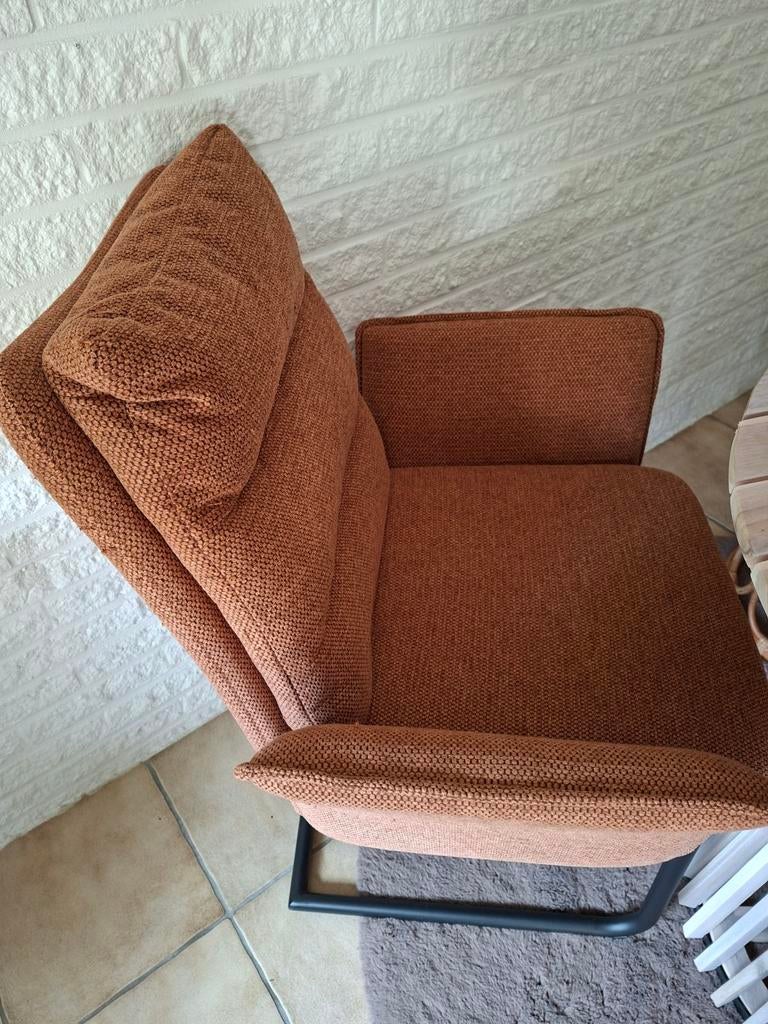Eetkamer stoel, Gebruikt, Minder dan 75 cm, Ophalen of Verzenden, Stof