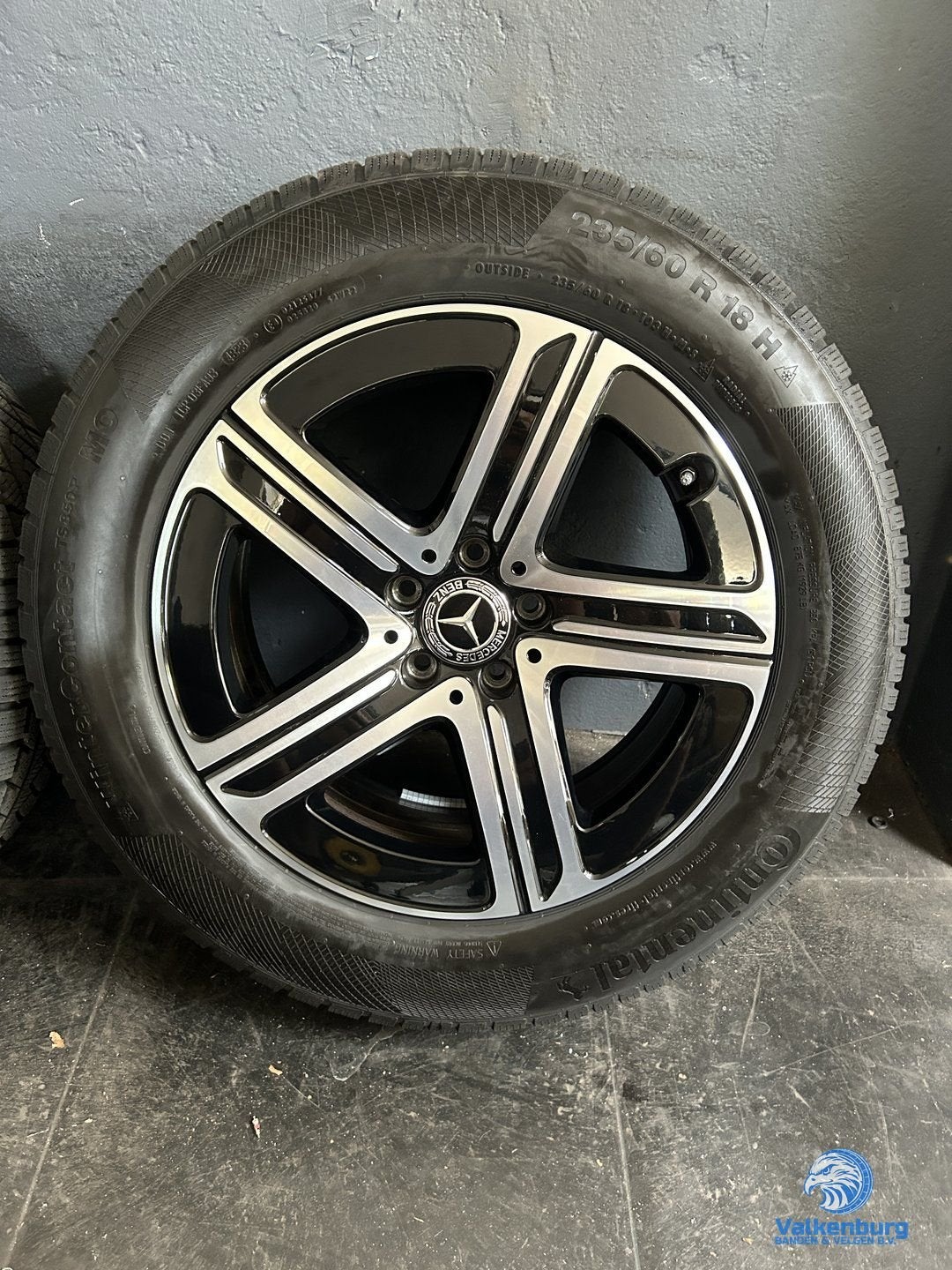 9-10mm! Originele Mercedes GLC W254 X254 C254 18 inch zwarte, 18 inch, Gebruikt, -, -