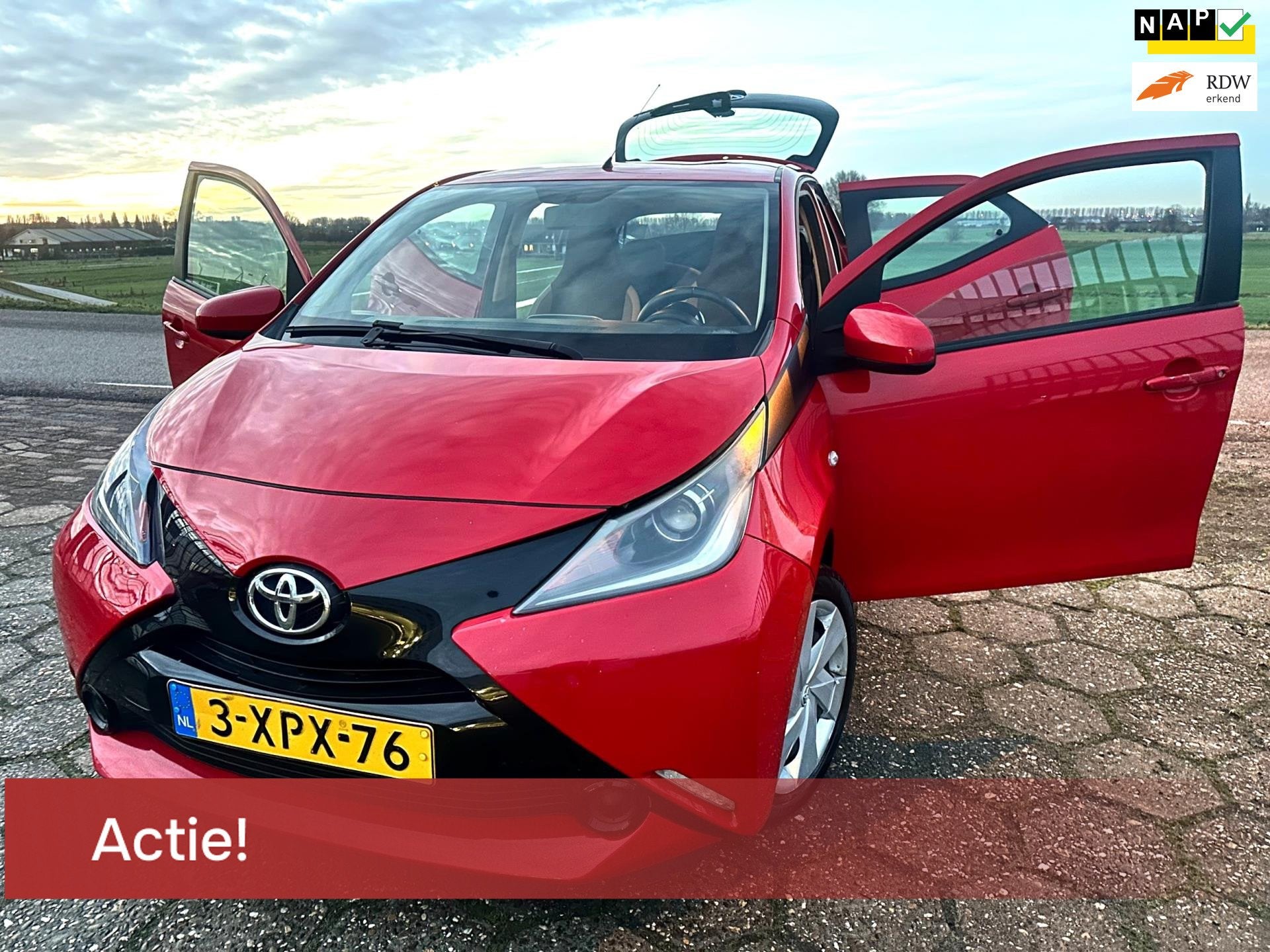 Toyota Aygo 1.0 NAP 5Drs Netto prijs €4123 ex.btw CRUISECO, Euro 5, 4 stoelen, Origineel Nederlands, Bedrijf