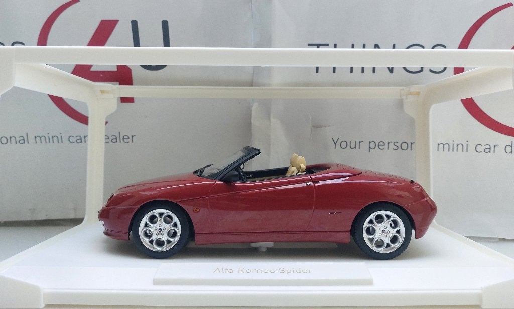 Norev 1:18 Alfa Romeo Spider met afneembare Softtop rood, Ophalen of Verzenden, Nieuw, Auto, Norev